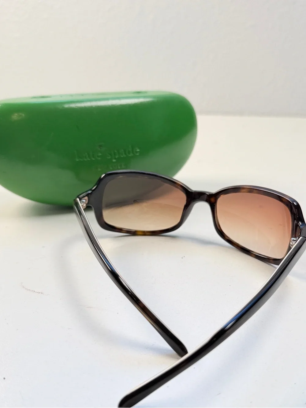 Kate Spade Rachels Womens Oversized Tortoise Square Sunglasses With Case